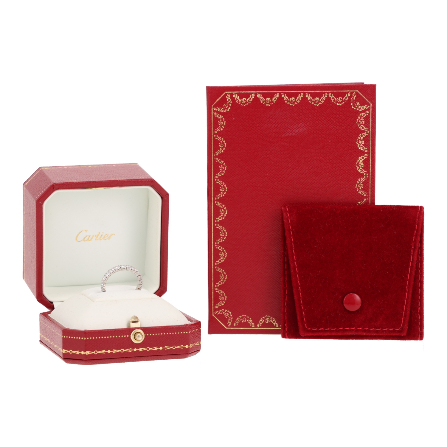 Anello Cartier Destinée in platino e diamanti - Detail D2