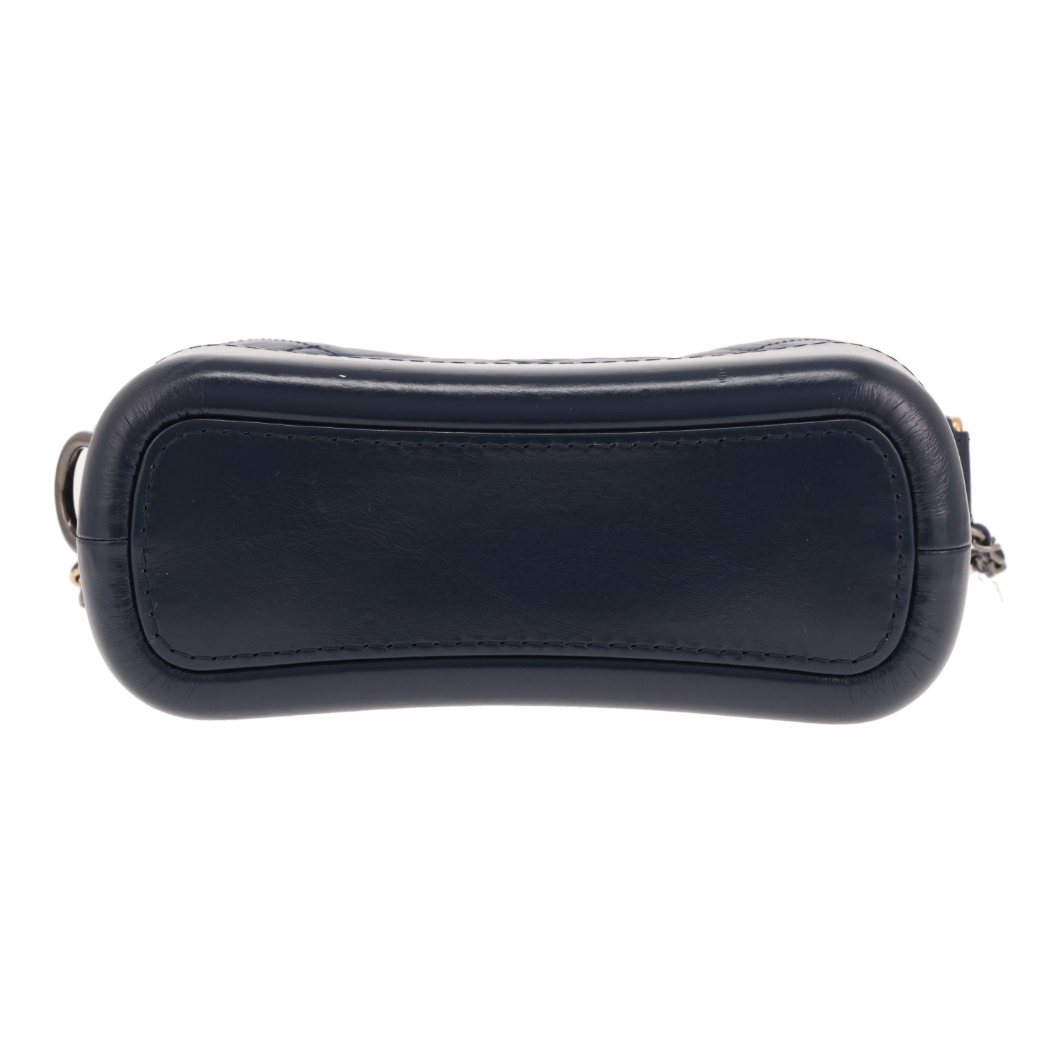 Bolso bandolera Chanel «Gabrielle», modelo pequeño, de piel acolchada Bleu Marine - Detail D1