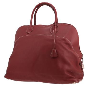 Sac de voyage Hermès  Bolide Relax en veau Sikkim rouge H