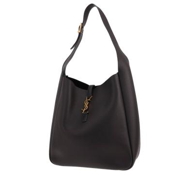 Sac à main Saint Laurent  5 à 7 grand modèle  en cuir noir