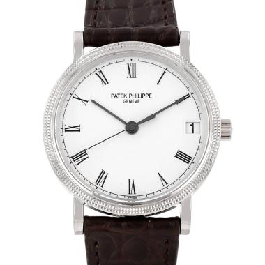 Reloj Patek Philippe Calatrava Clous De Paris en oro blanco, ref.: Patek Philippe - 3802, hacia 2004