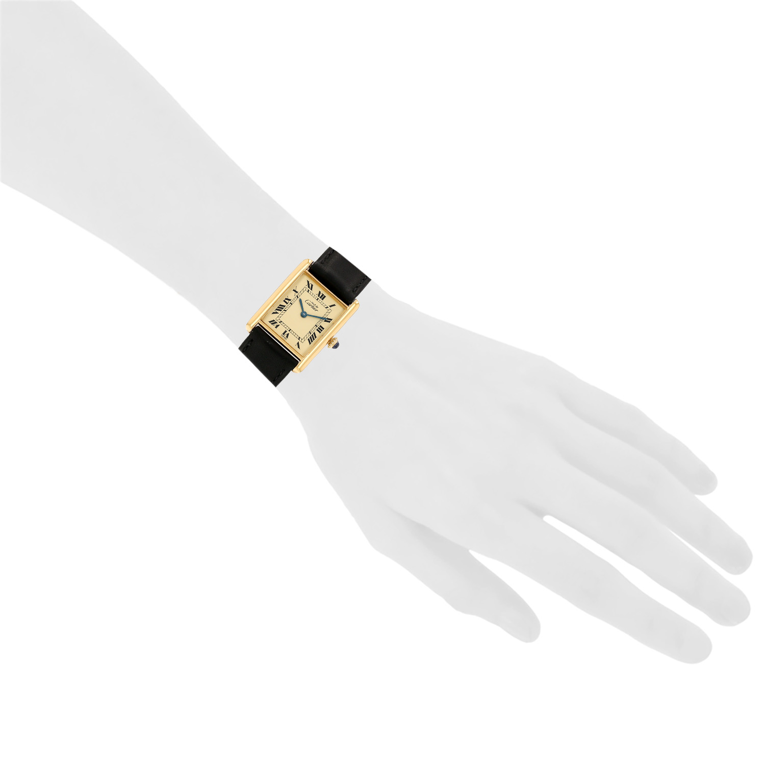 Cartier Tank Must watch in vermeil Ref: Cartier - 6  Circa 1990 - Detail D1