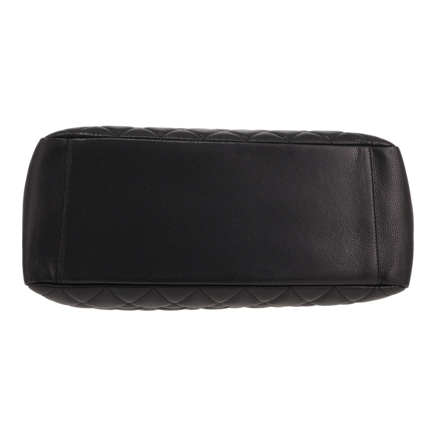 Bolso Chanel Shopping GST de piel granulada acolchada negra - Detail D1