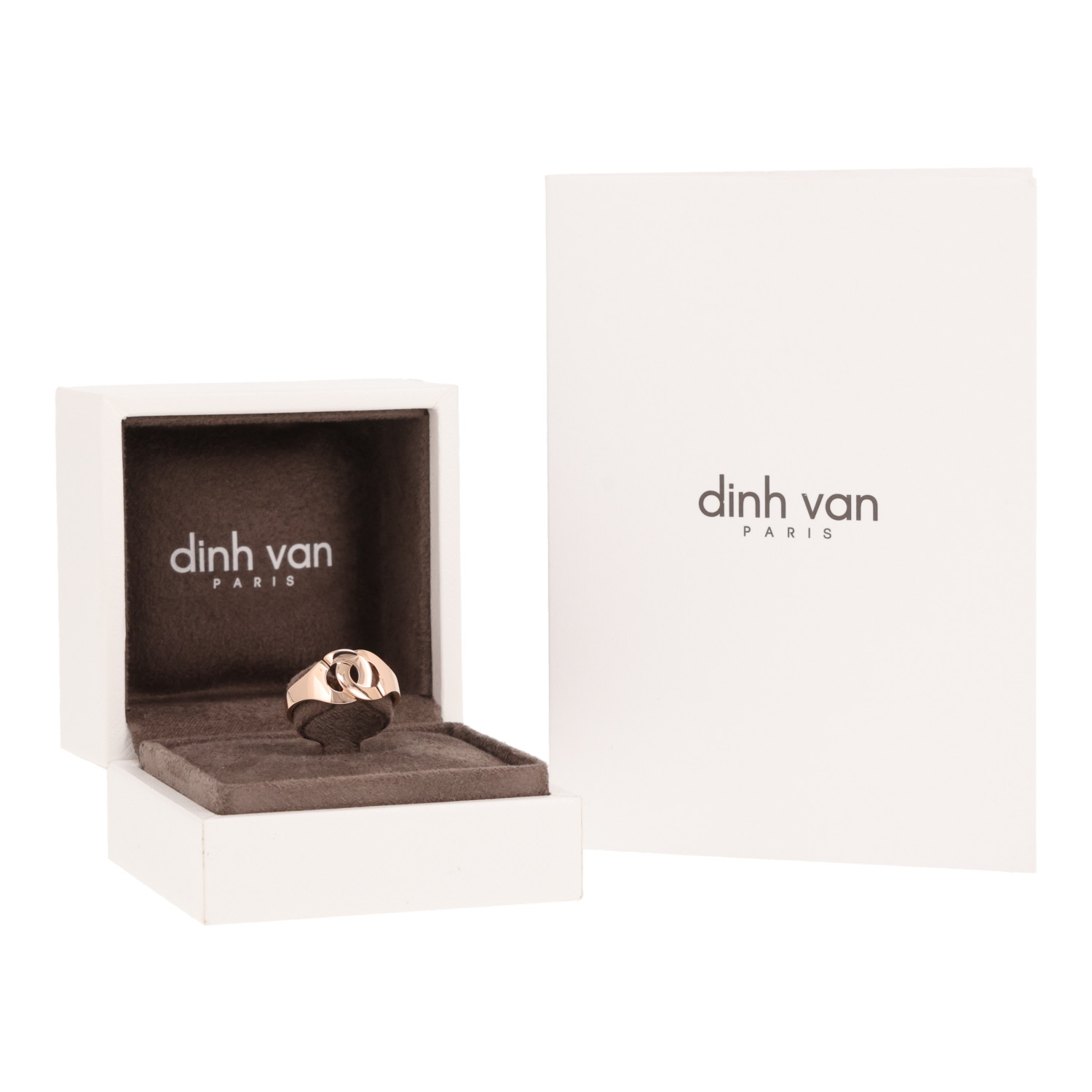 Dinh Van R10 Handcuff Ring in rose gold - Detail D2