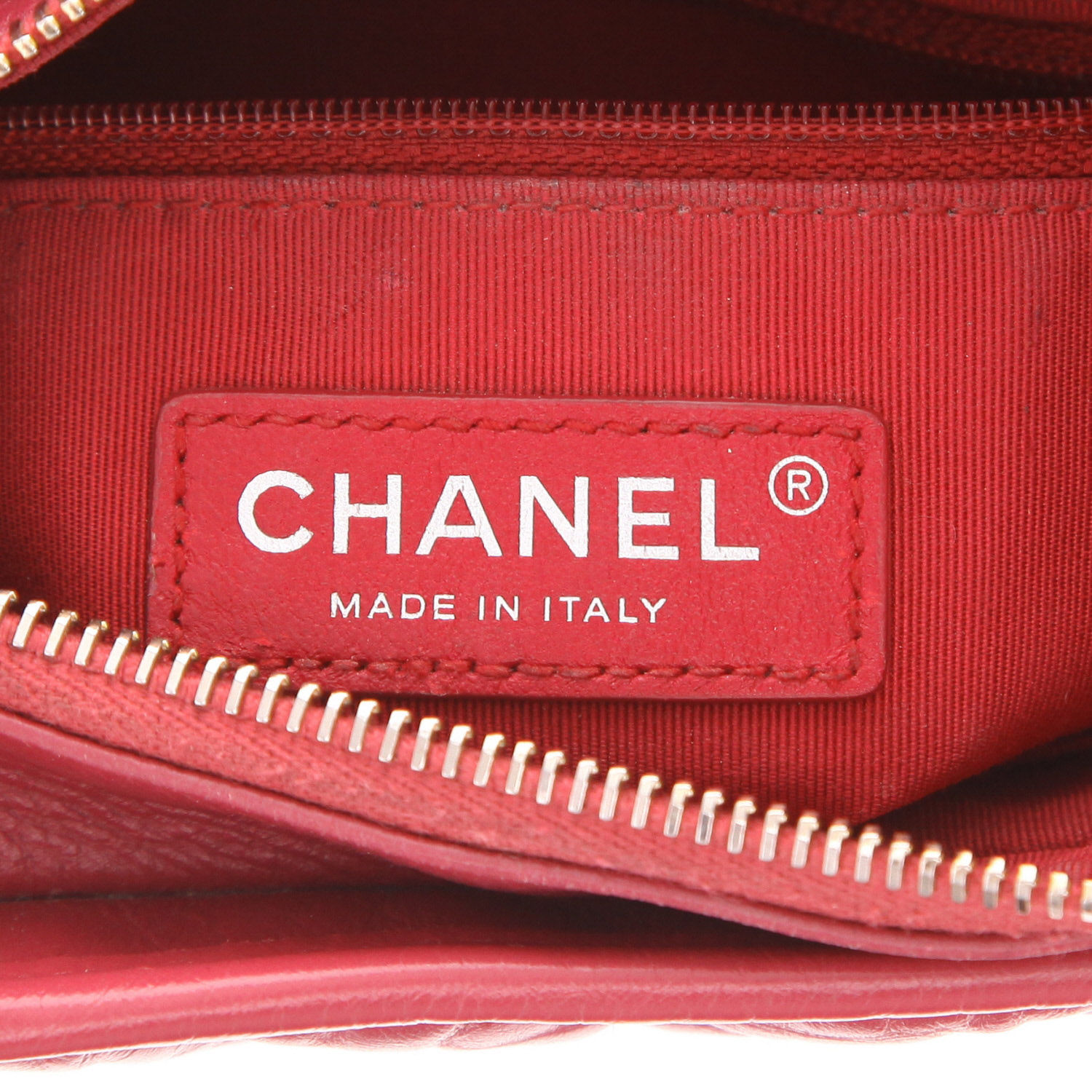 Borsa a tracolla Chanel  Gabrielle  modello piccolo  in pelle trapuntata a spina di pesce rosa - Detail D2