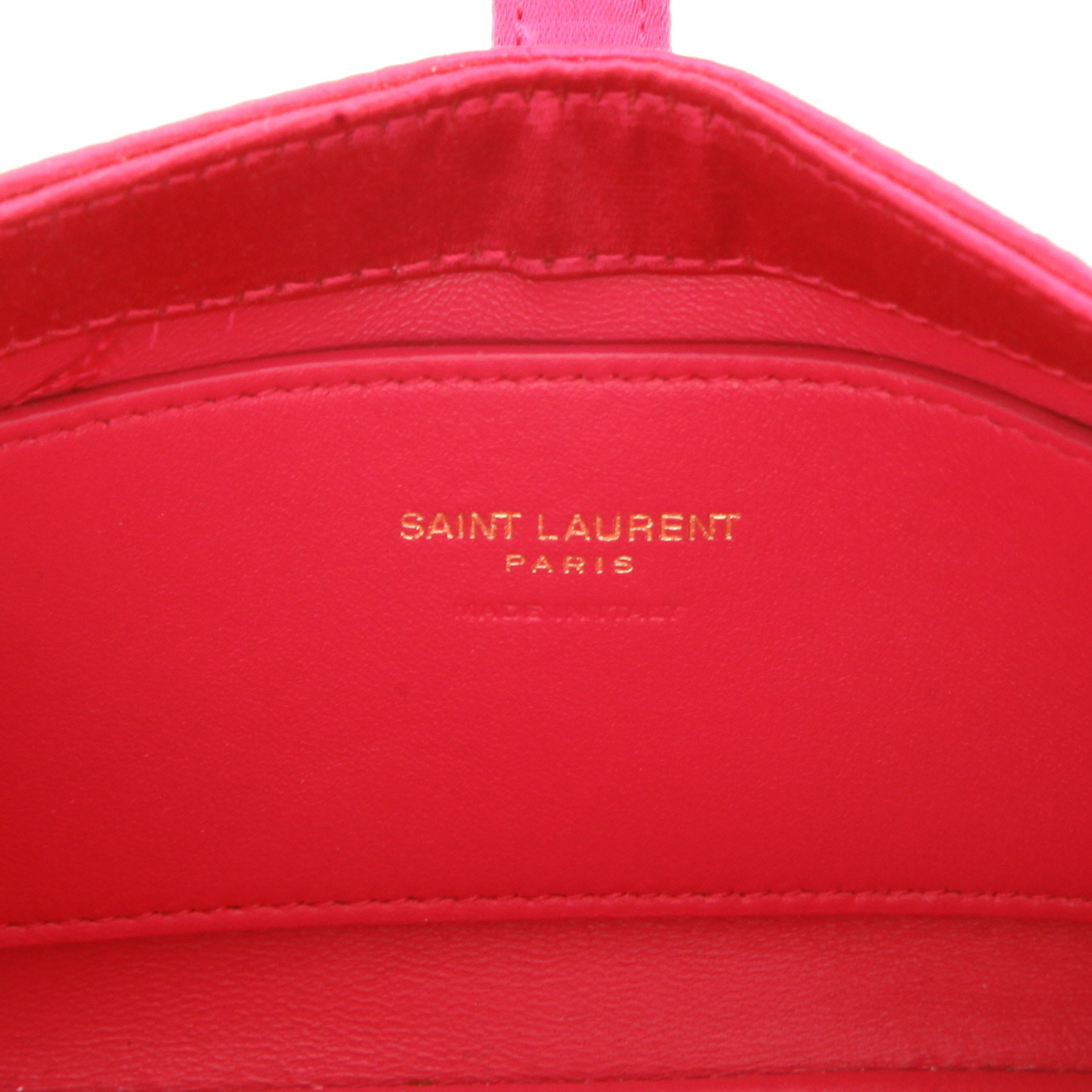 Borsa Saint Laurent “5 à 7 mini” in raso rosa - Detail D2