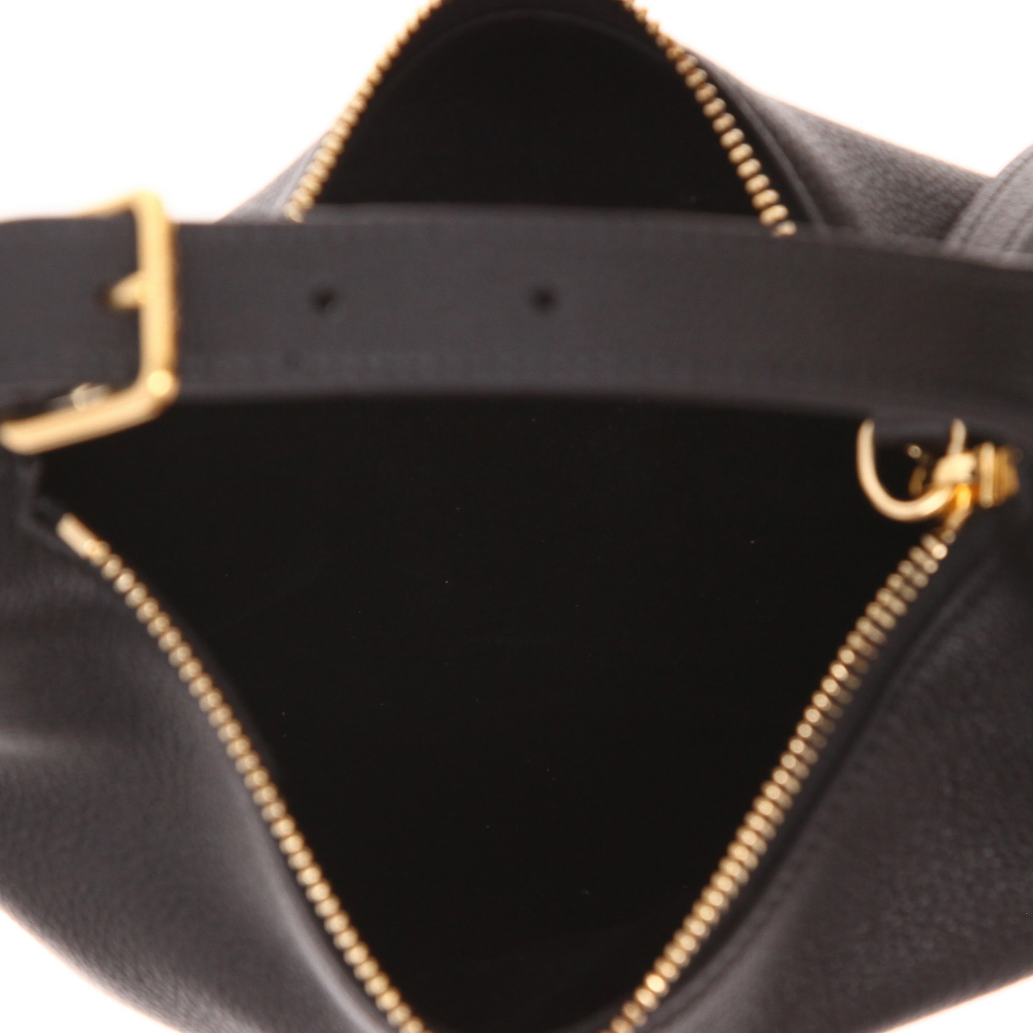 Bolso bandolera Celine «Lulu Teen» de piel granulada negra - Detail D3