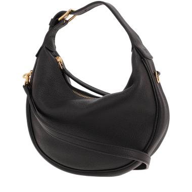 Bolso bandolera Celine «Lulu Teen» de piel granulada negra