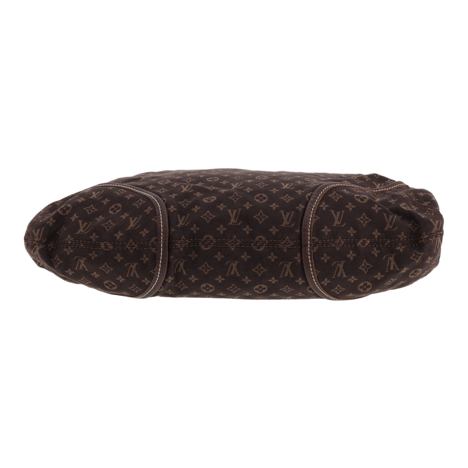 Sac à main Louis Vuitton   en toile monogram marron et cuir marron - Detail D1
