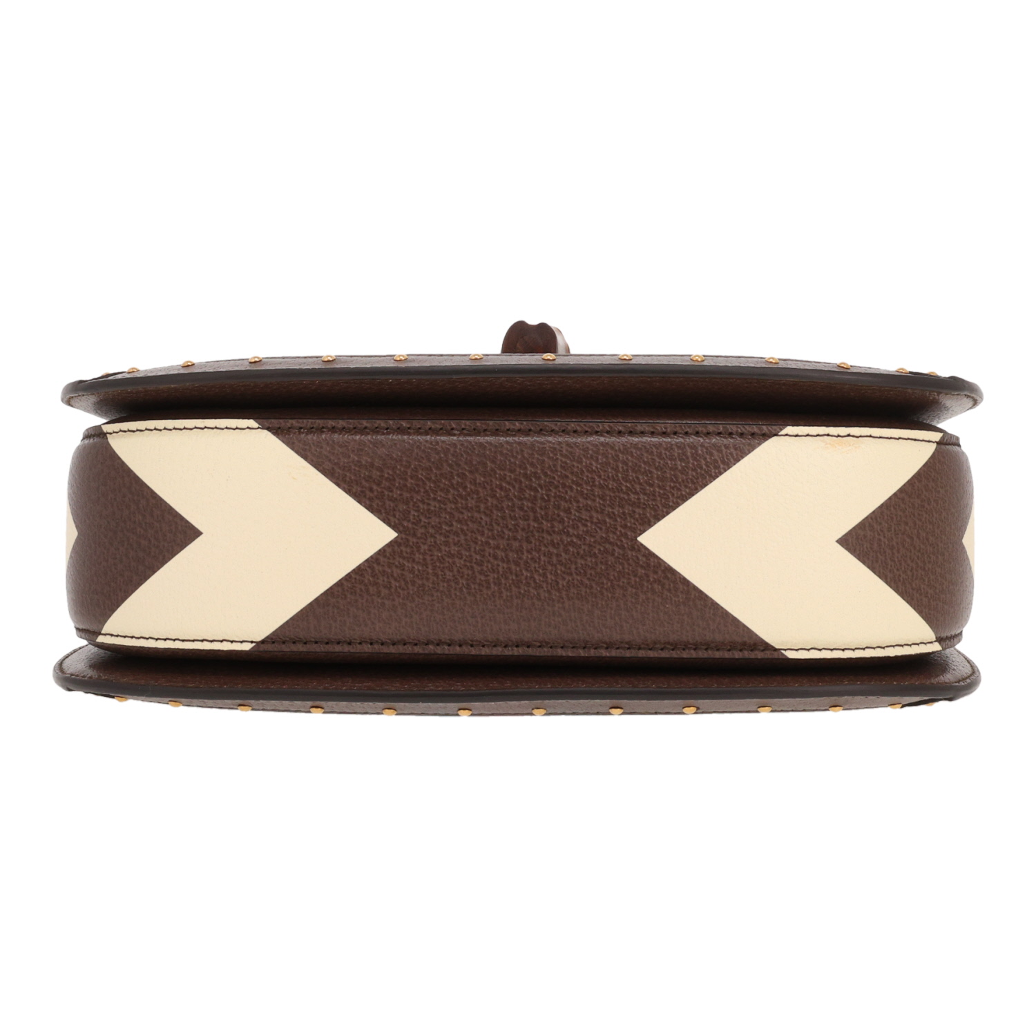 Borsa Gucci Bamboo in tela GG Supreme marrone e pelle marrone - Detail D1