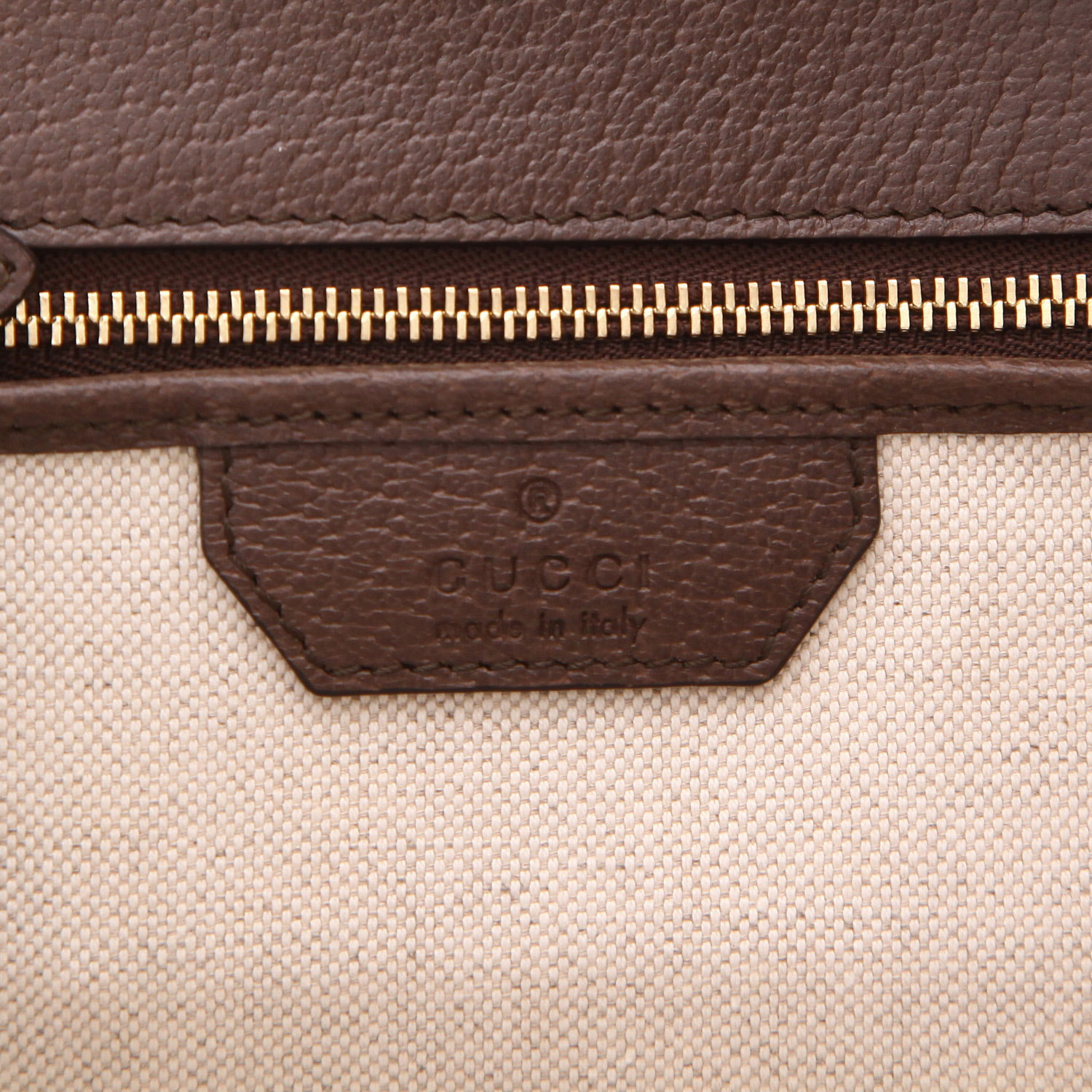 Borsa Gucci Bamboo in tela GG Supreme marrone e pelle marrone - Detail D2