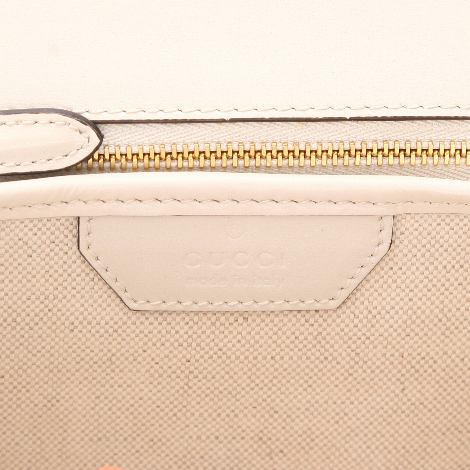 Borsa Gucci Bamboo in pelle bianca e Bambou - Detail D2
