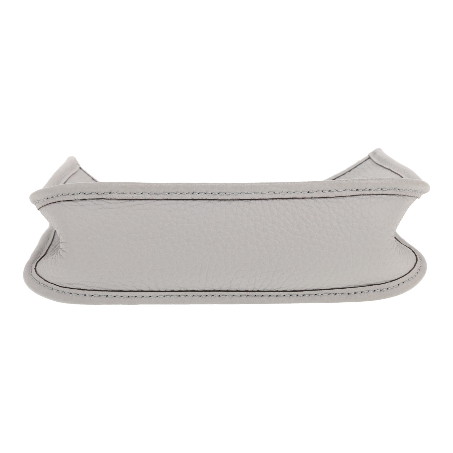 Bolso bandolera Hermès «Evelyne» de 16 cm, en piel de ternero «Clémence» azul «Glacier» - Detail D1