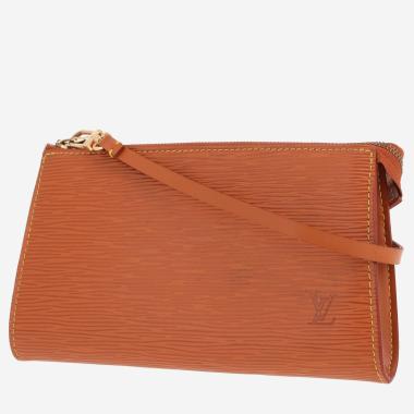 Sac à main Louis Vuitton  Pochette accessoires en cuir épi marron