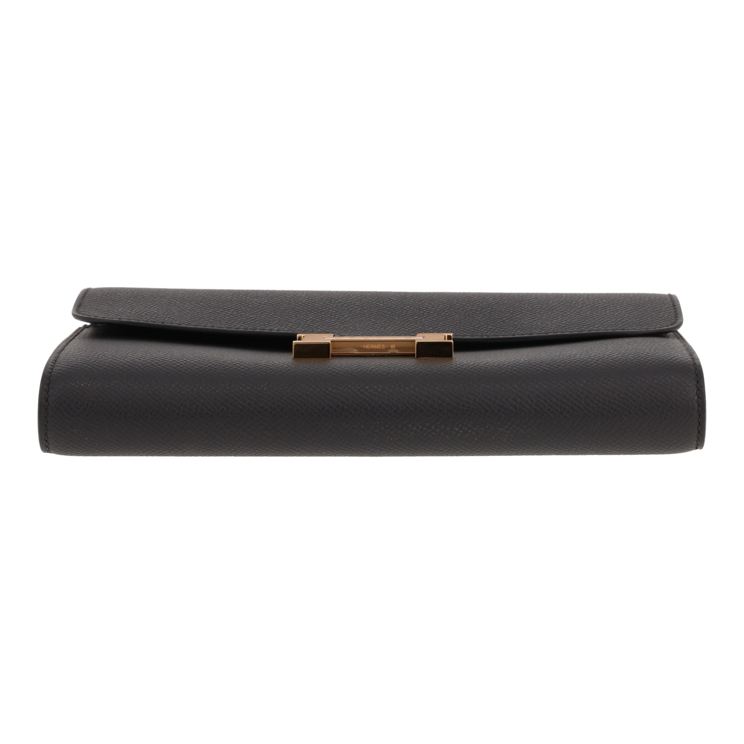Bolso bandolera Hermès «Constance Long To Go» de piel Epsom negra - Detail D1