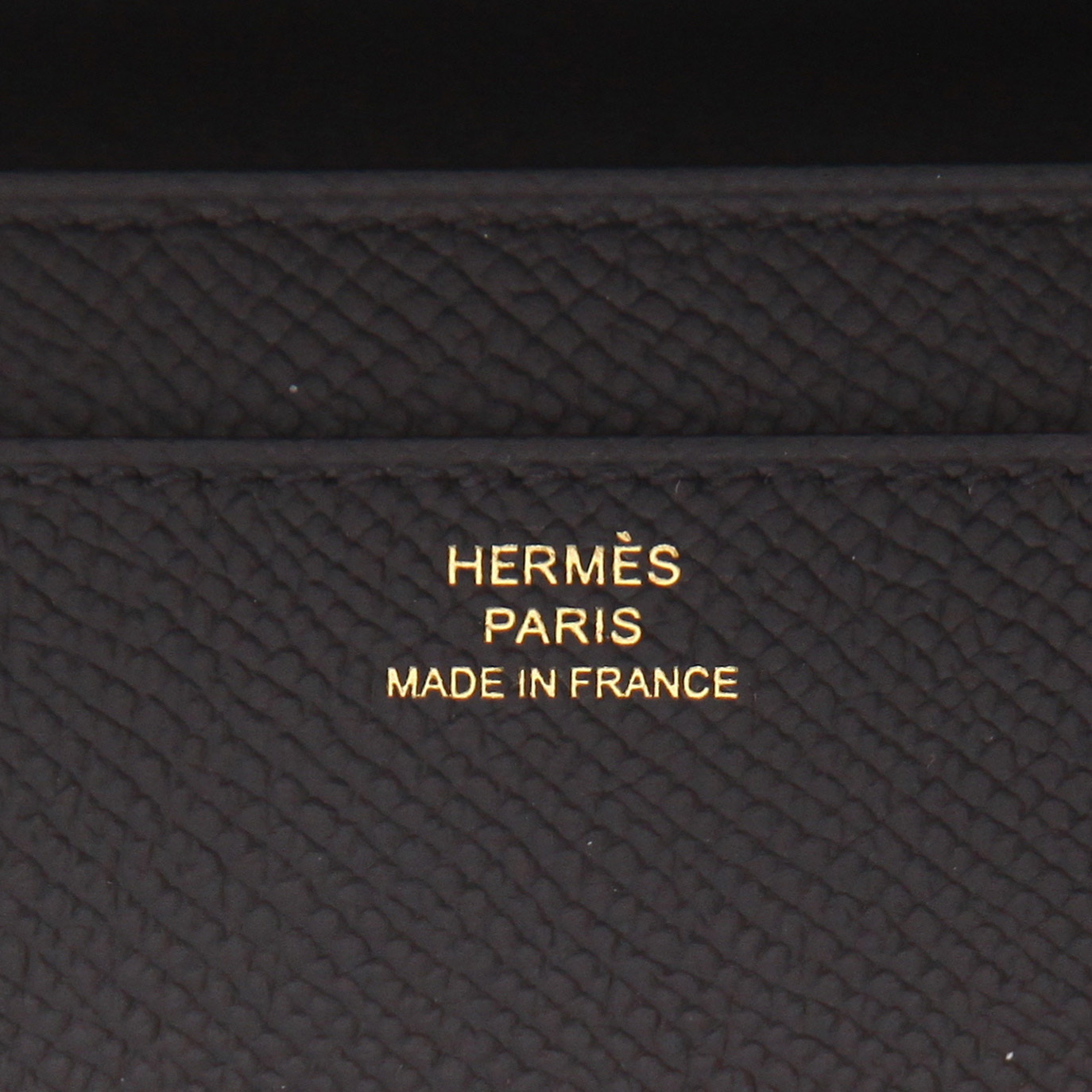 Hermès Constance Long To Go shoulder bag in black Epsom leather - Detail D2