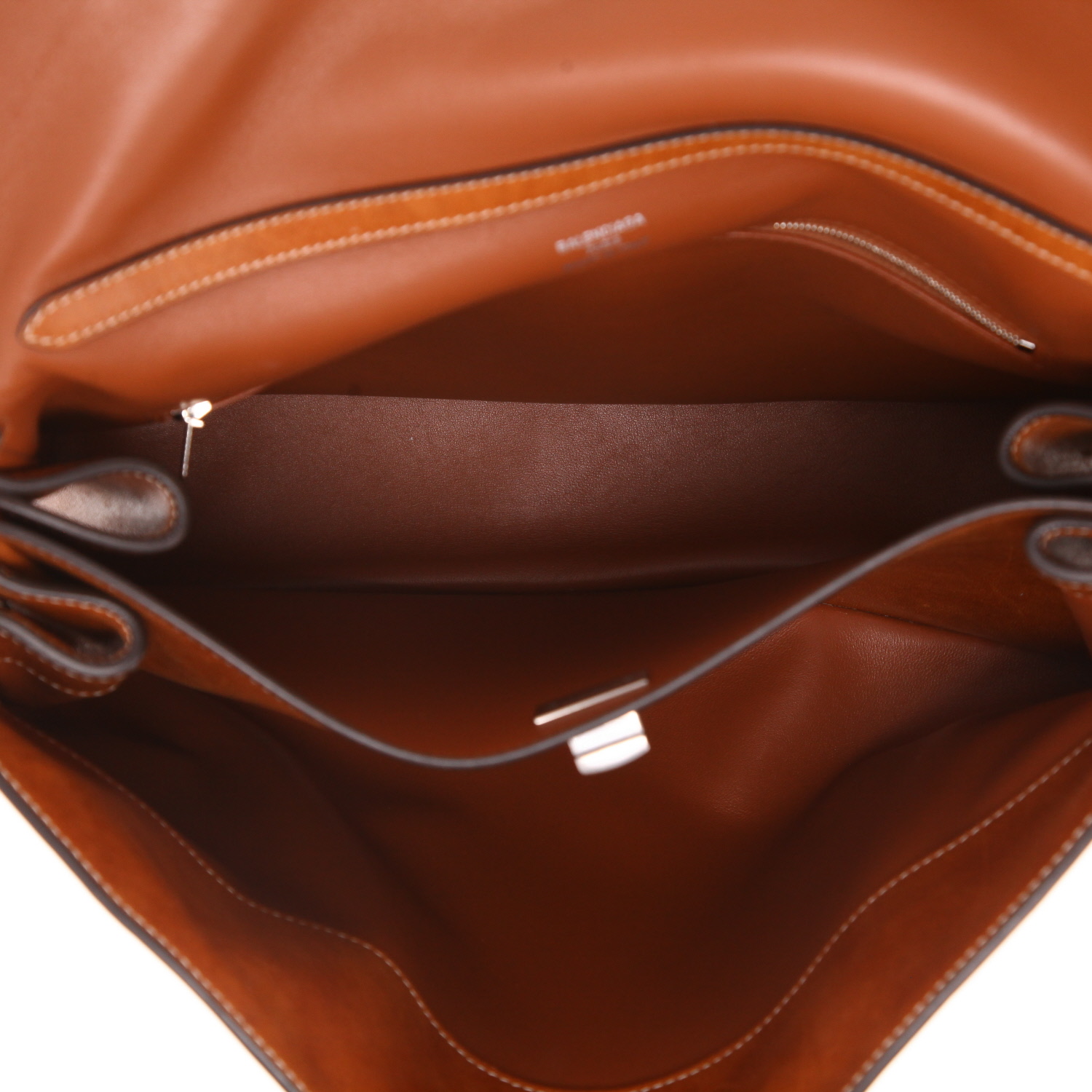 Borsa Balenciaga Rodeo in pelle marrone con effetto invecchiato - Detail D3