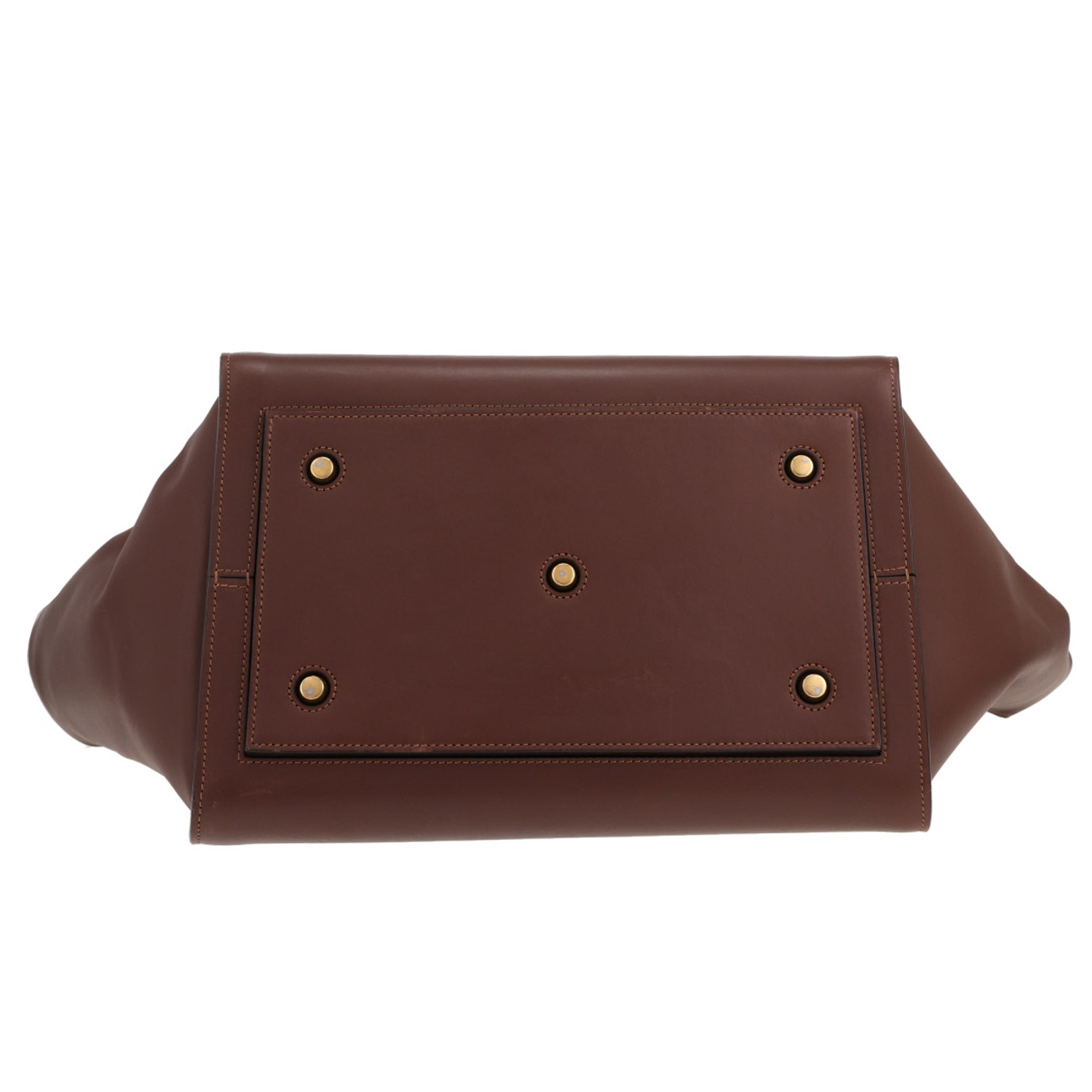 Bolso de mano Celine «Tie Bag» de piel marrón - Detail D1