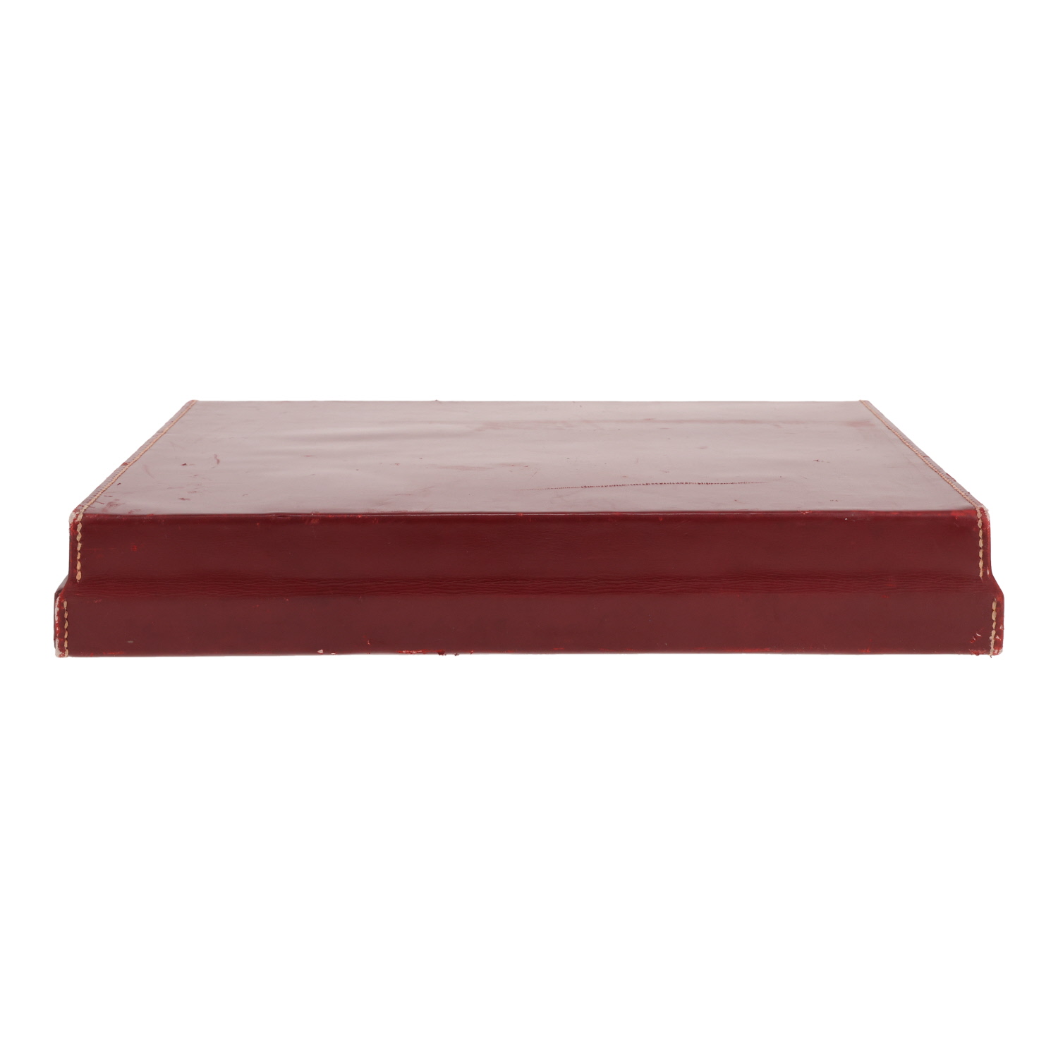 Hermès Jet briefcase in red H box leather - Detail D1