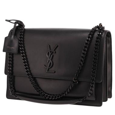 Borsa Saint Laurent Sunset in pelle nera