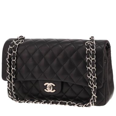 Sac à main Chanel  Timeless Classic en cuir matelassé noir