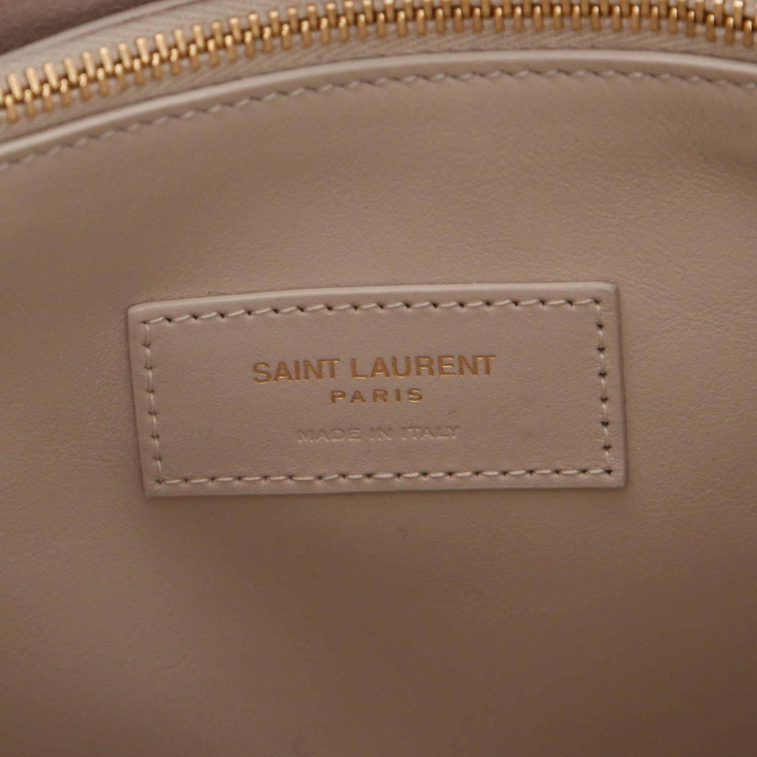 Sac à main Saint Laurent  5 à 7 petit modèle  en cuir blanc - Detail D2