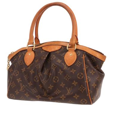 Sac à main Louis Vuitton  Tivoli en toile monogram marron et cuir naturel