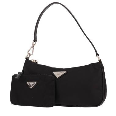 Bolso de mano Prada, reedición de 2005, de lona negra