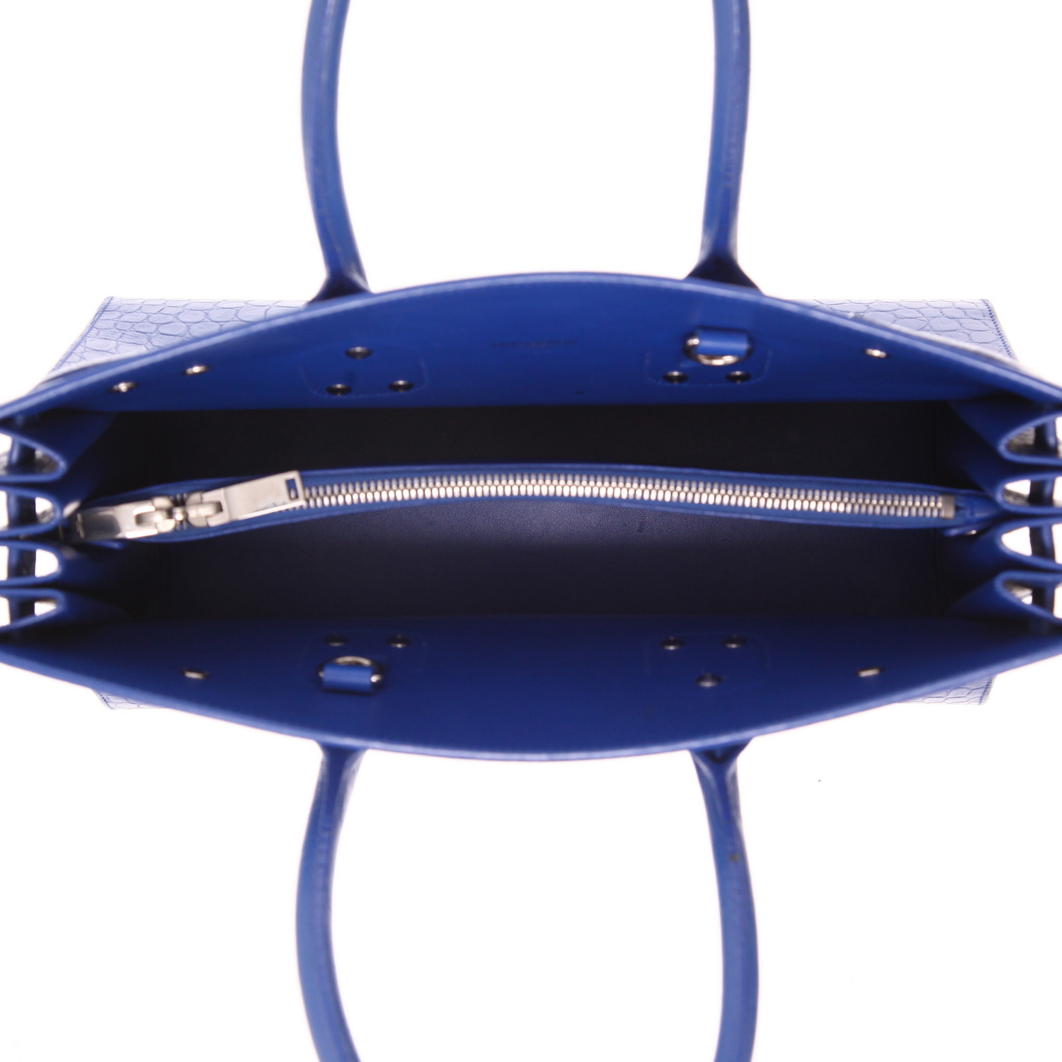 Borsa Saint Laurent  Borsa da giorno piccola in pelle blu elettrico - Detail D3