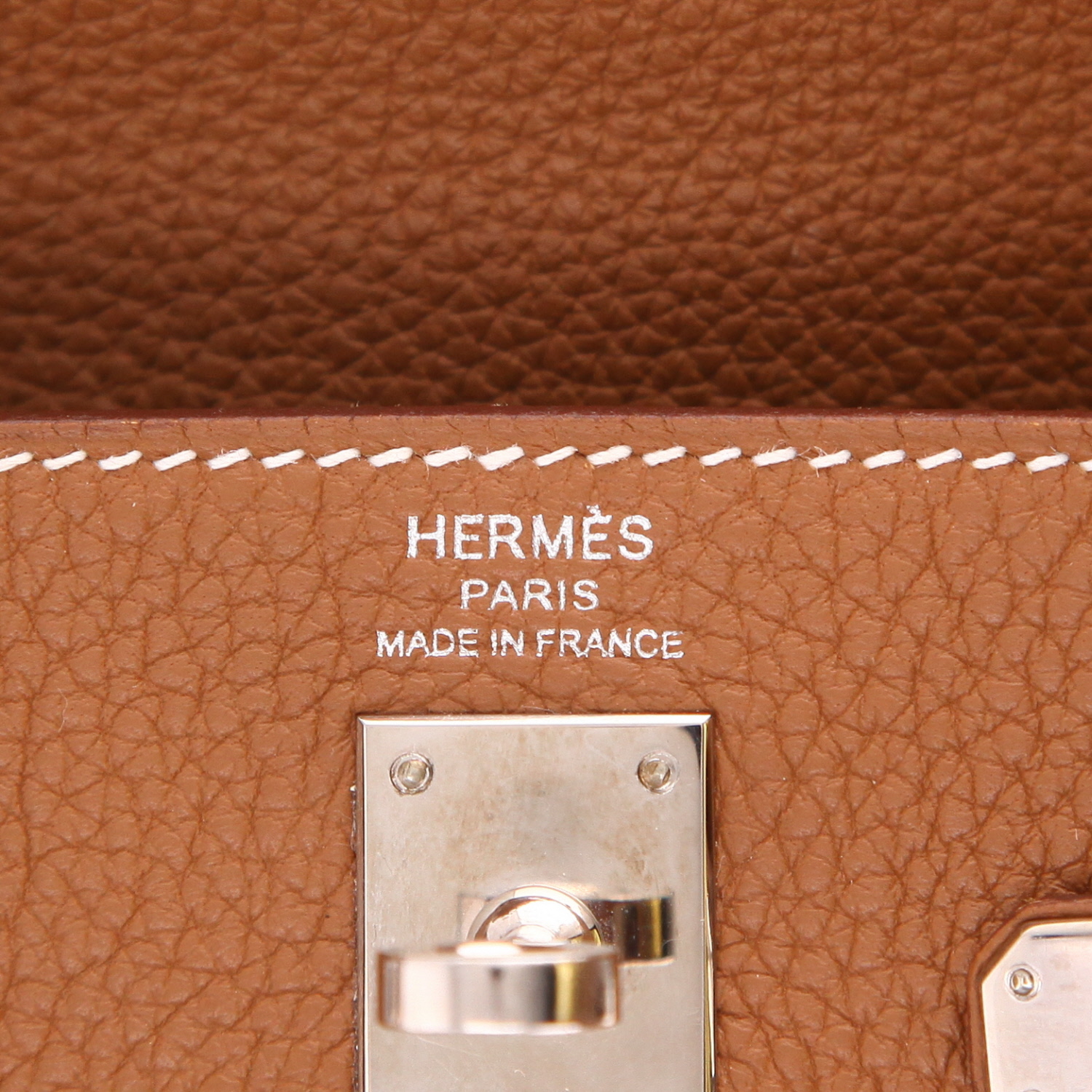 Bolso Hermès Kelly de 25 cm en piel Togo Gold - Detail D2