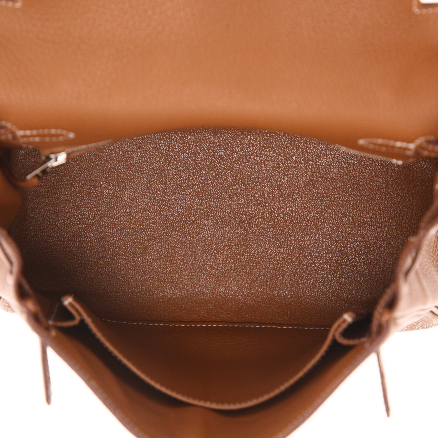 Bolso Hermès Kelly de 25 cm en piel Togo Gold - Detail D3