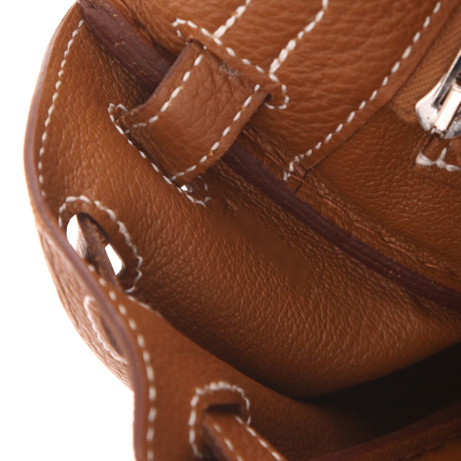 Sac à main Hermès  Kelly 25 cm en cuir togo gold - Detail D4