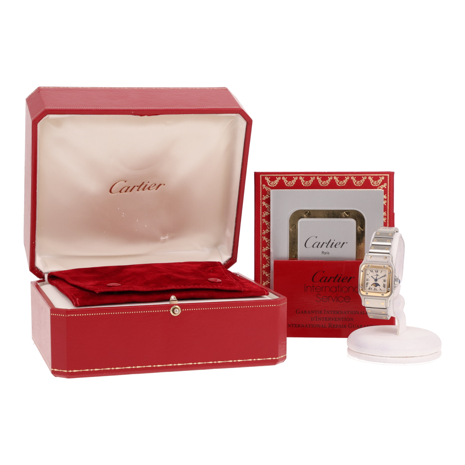 Cartier Santos Galbée watch, small model, in gold and steel, Ref: Cartier - 119902, circa 1990