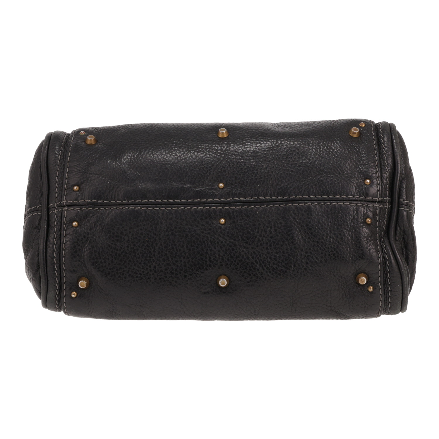 Borsa Chloé Paddington in pelle martellata nera - Detail D1