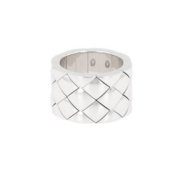 Anello Chanel Matelassé in oro bianco