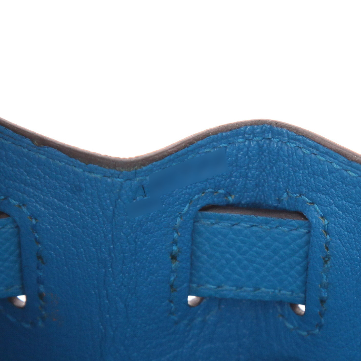 Hermès Kelly 28 cm handbag in Bleu Zanzibar Epsom leather - Detail D4