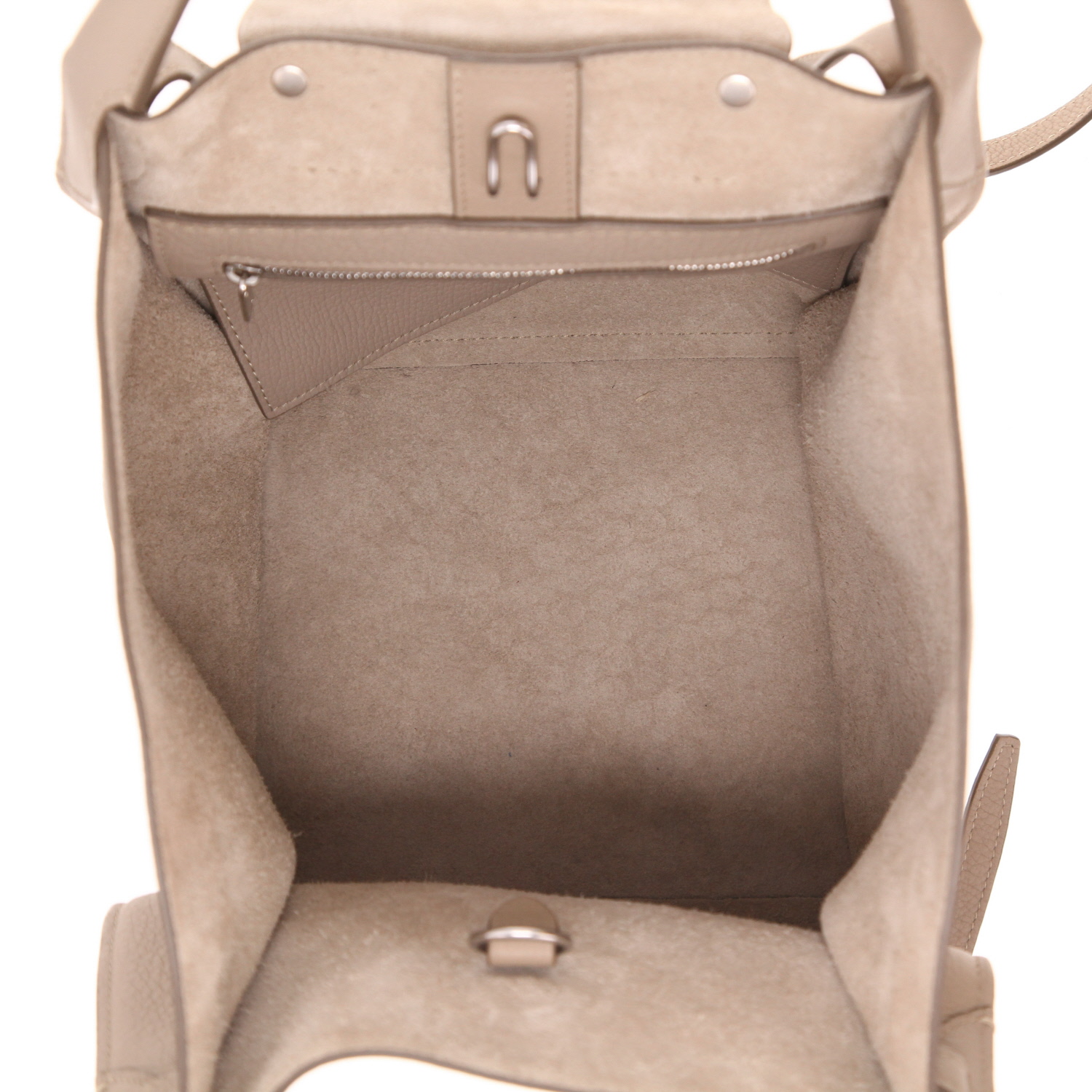 Celine handbag: Big Bag in taupe grained leather - Detail D3