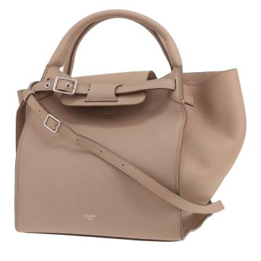 Sac à main Celine  Big Bag en cuir grainé taupe