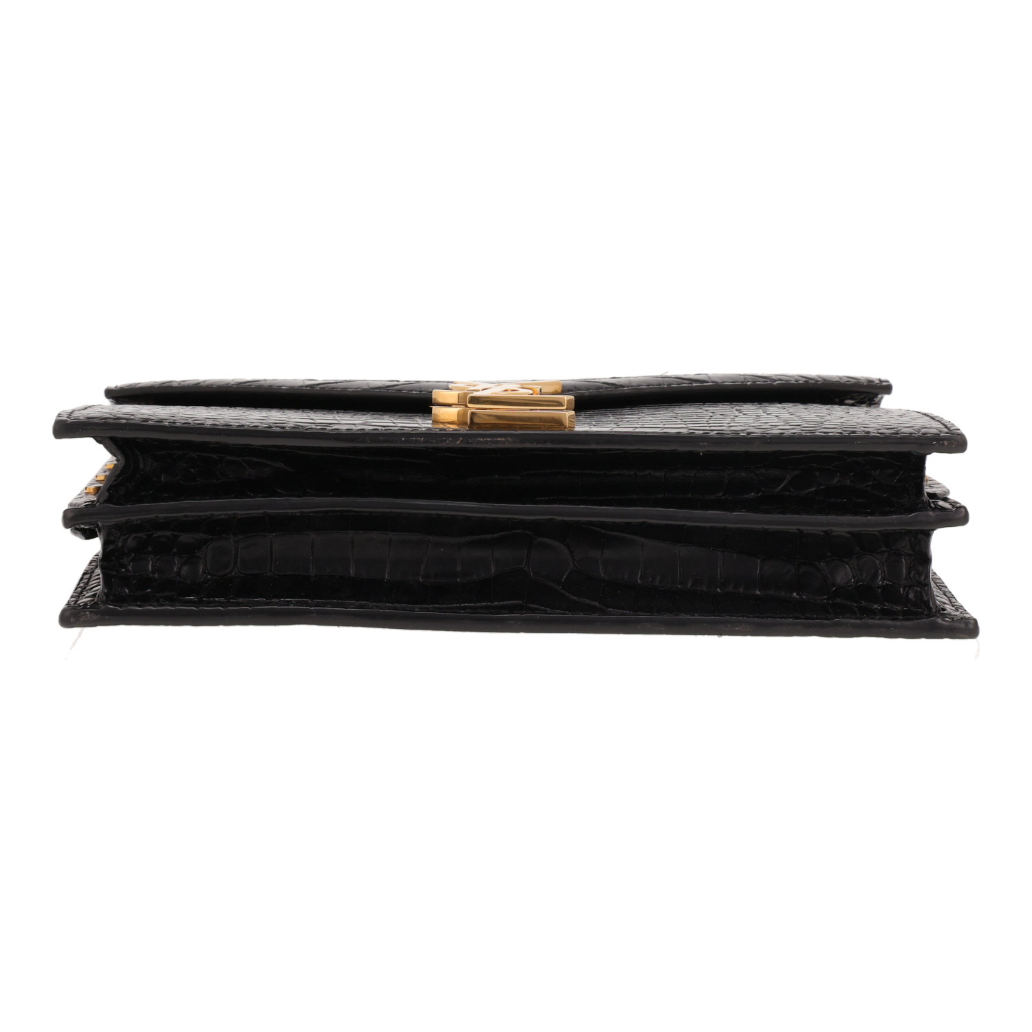 Bolso bandolera Saint Laurent «Cassandre» de piel negra - Detail D1