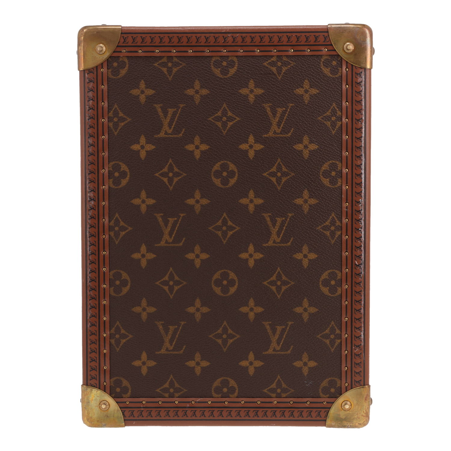 Vanity Louis Vuitton  Portafiaschi in tela Monogram e lozine marrone - Detail D1