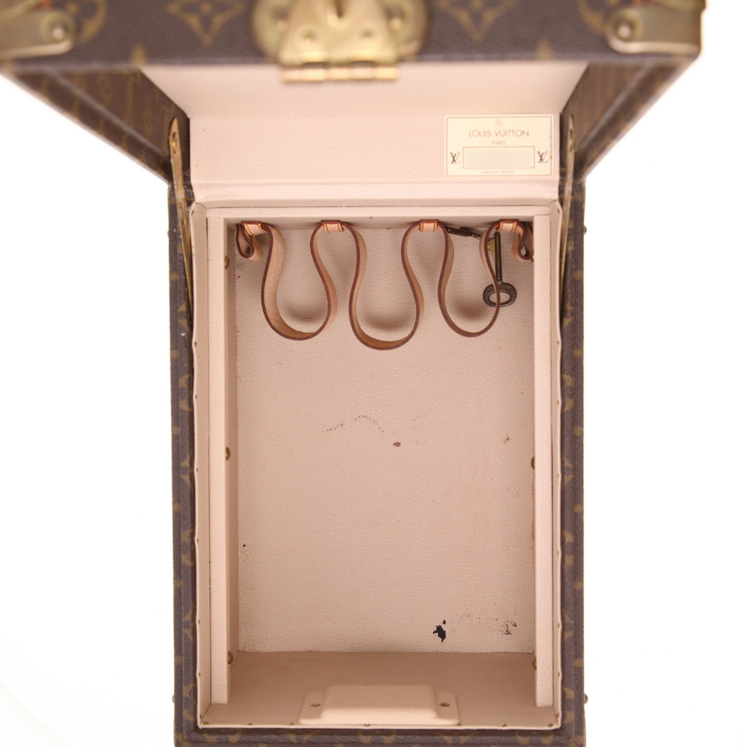 Louis Vuitton Vanity  Monogram canvas and brown lozine bottle case - Detail D4