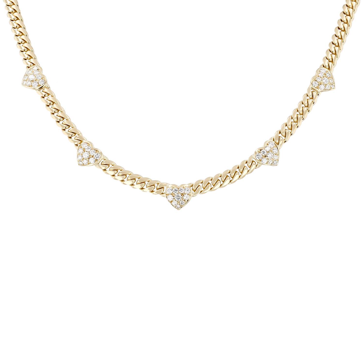 Collier Vintage en or jaune et diamants