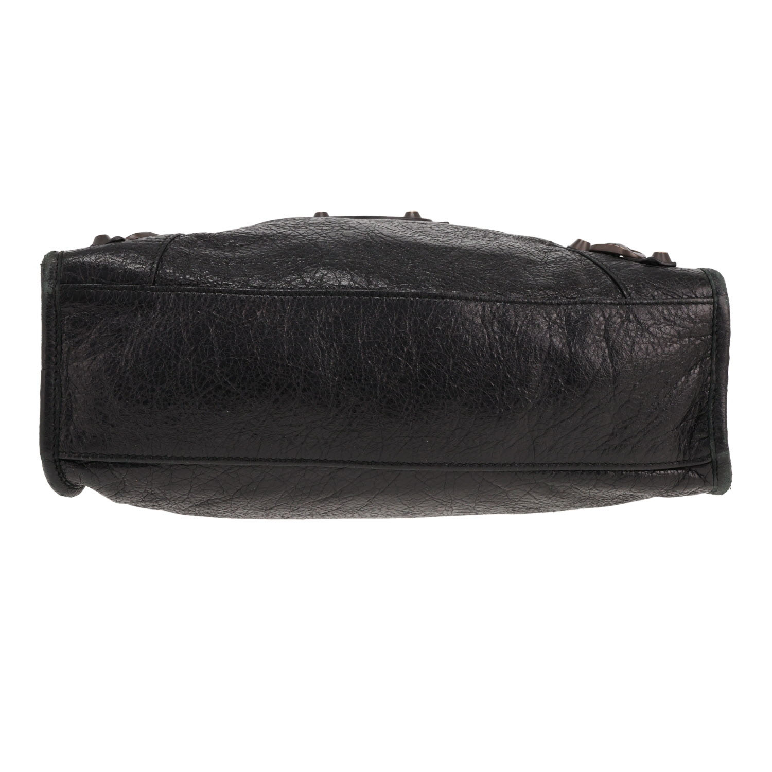 Sac à main Balenciaga  City en cuir vieilli noir - Detail D1