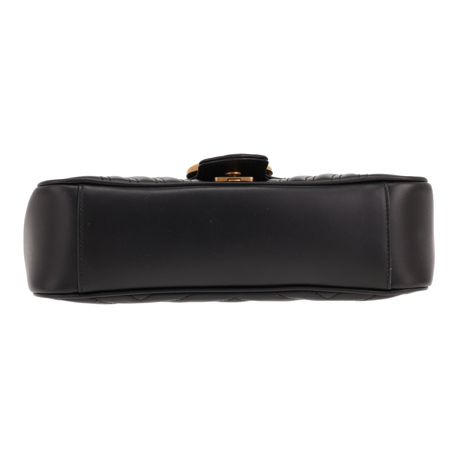 Borsa a tracolla Gucci GG Marmont in pelle trapuntata nera - Detail D1