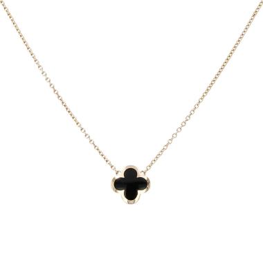 Collar «Pure Alhambra» de Van Cleef Arpels en oro amarillo y ónix