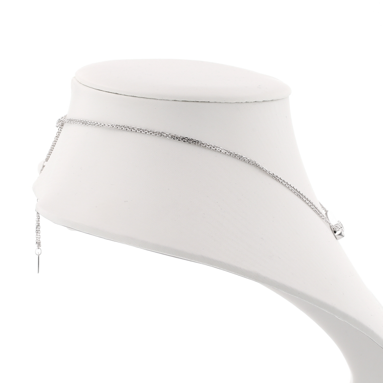 Collana Messika Move Joaillerie in oro bianco e diamanti - Detail D4