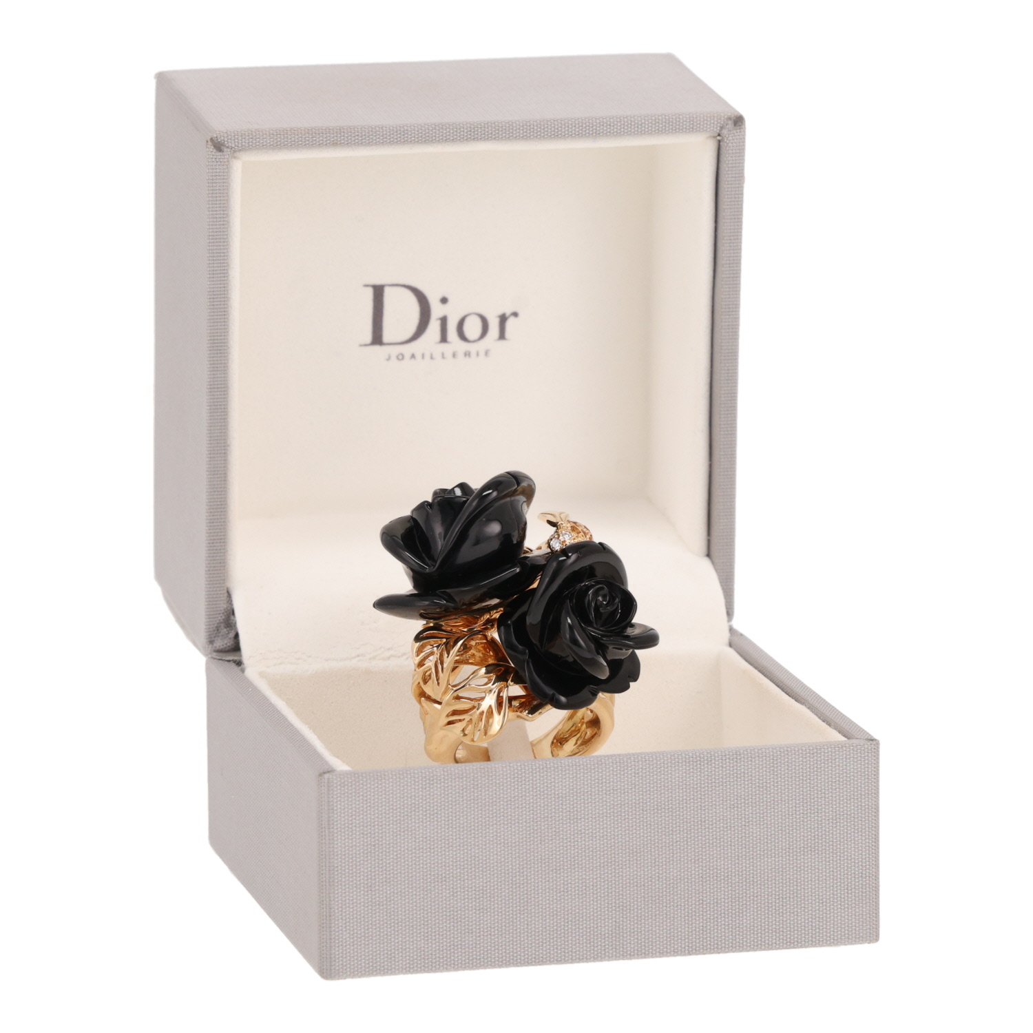 Anello Dior Pré Catelan, modello grande, in oro giallo, onice e citrini - Detail D2