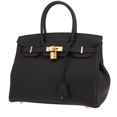 Bolso Hermès Birkin de 30 cm de piel Togo Noir