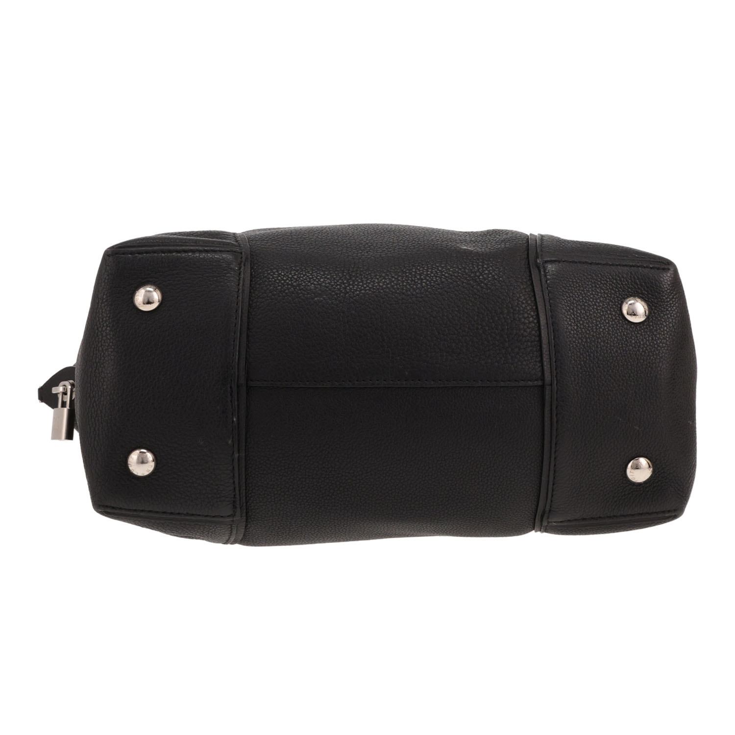 Sac à main Louis Vuitton  Lockit en cuir grainé noir - Detail D1