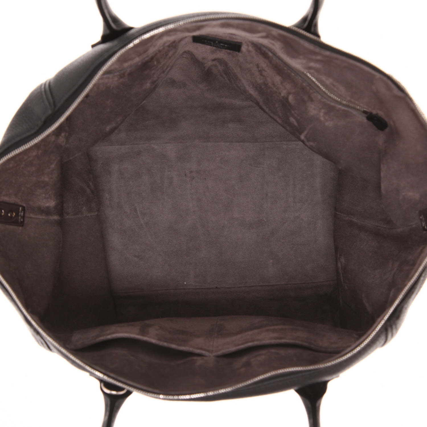 Louis Vuitton Lockit handbag in black grained leather - Detail D3